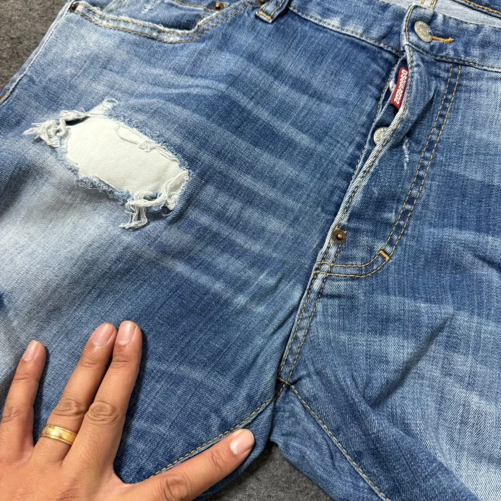 Dsquared2 Cool Guy Distressed Blue Jeans S74LB0615 Mens Size 54 IT (36x34)